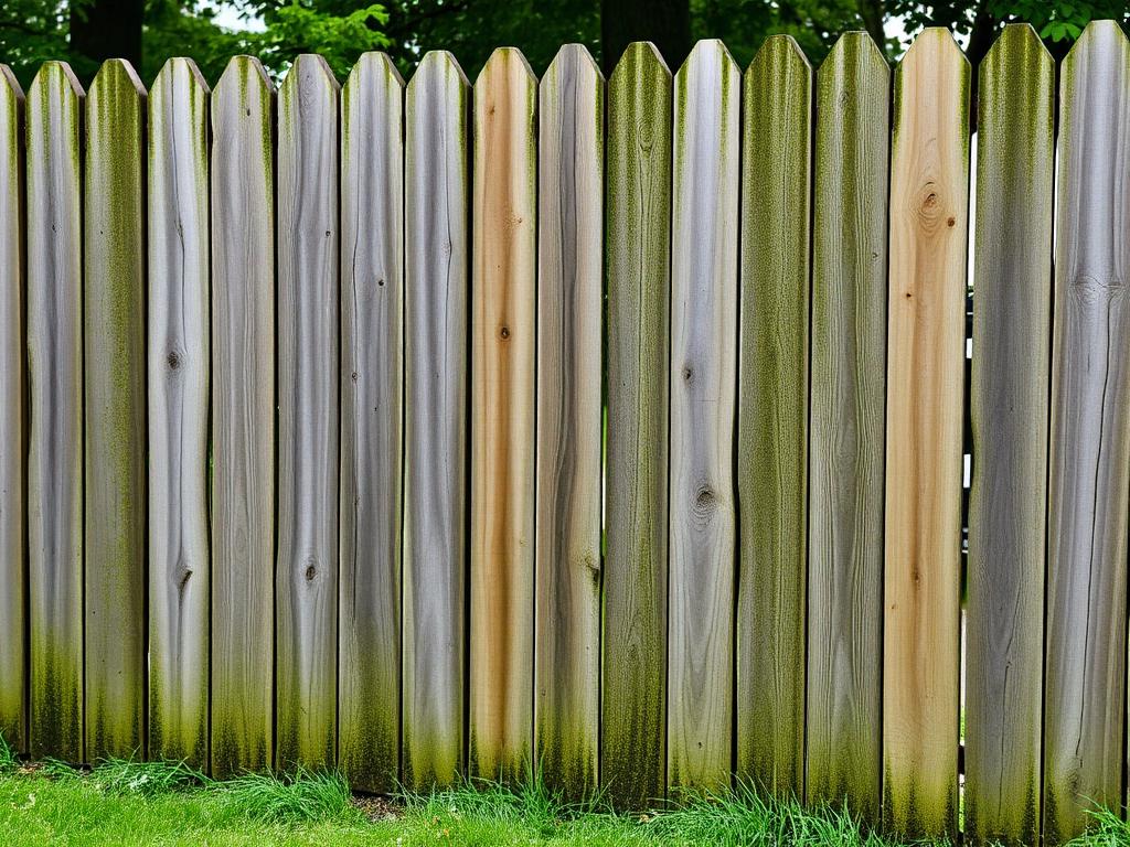 Fence Cleaning — before